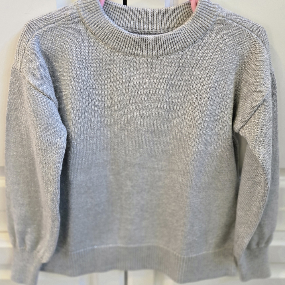 Gray Shimmer Kid's Sweater